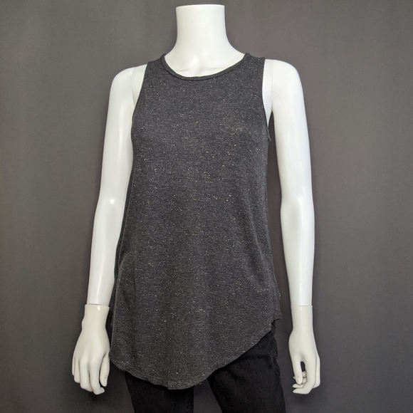 Old Navy Tops - Old Navy Charcoal Gray Sparkly Tank Top Size S